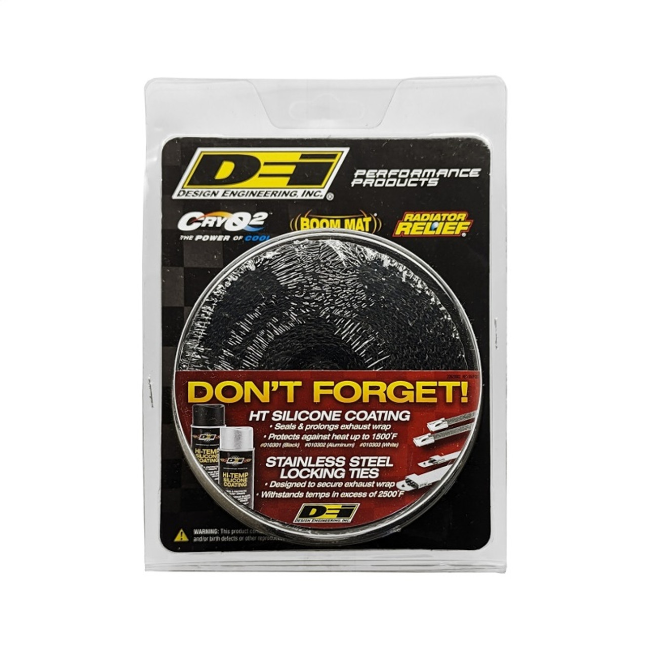 DEI Exhaust Wrap 2in x 25ft - Black - 10099
