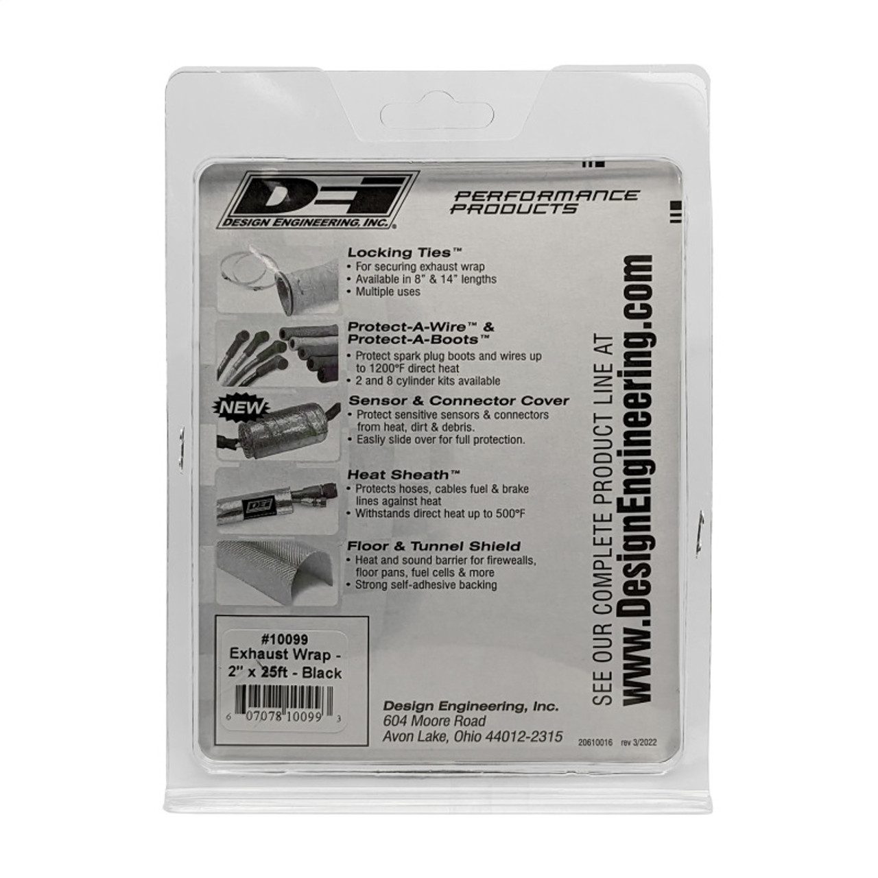 DEI Exhaust Wrap 2in x 25ft - Black - 10099