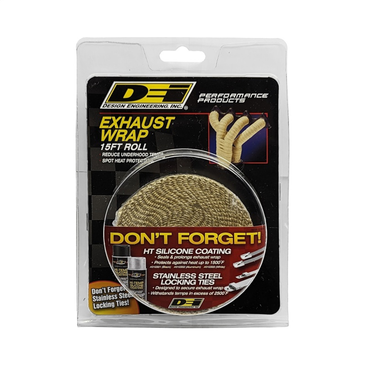 DEI Exhaust Wrap 1in x 15ft - Tan - 10105