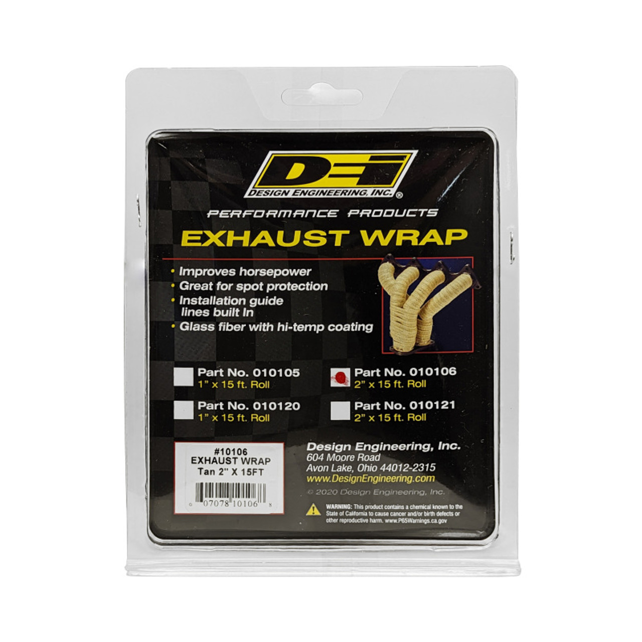 DEI Exhaust Wrap 2in x 15ft - Tan - 10106