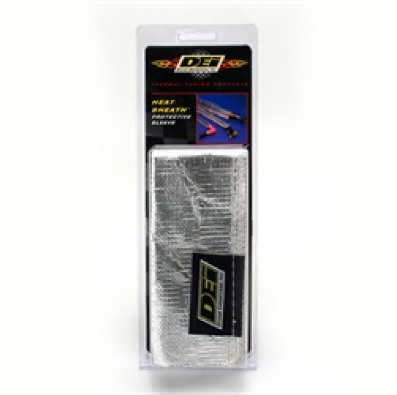 DEI Heat Sheath 1/2in I.D. x 3ft - Aluminized Sleeving - Sewn Edge - 10418