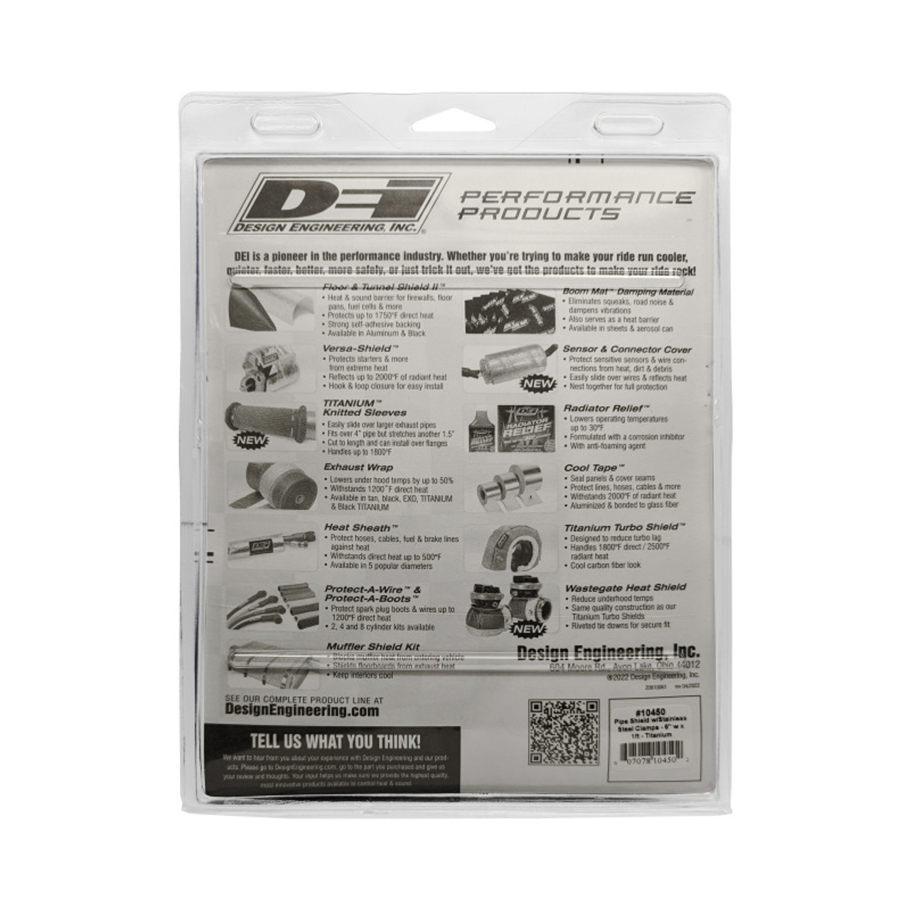 DEI Pipe Shield w/Stainless Steel Clamps - 6in x 12in - Titanium - 10450