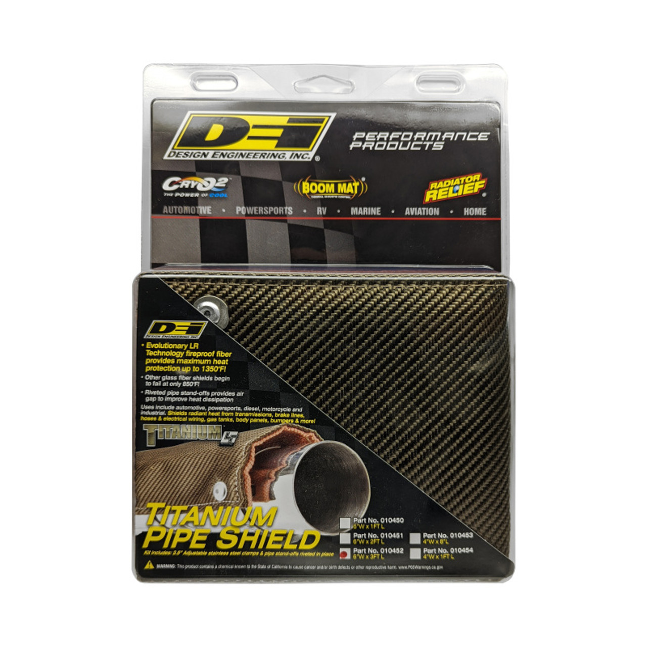 DEI Pipe Shield w/Stainless Steel Clamps - 6in x 36in - Titanium - 10452