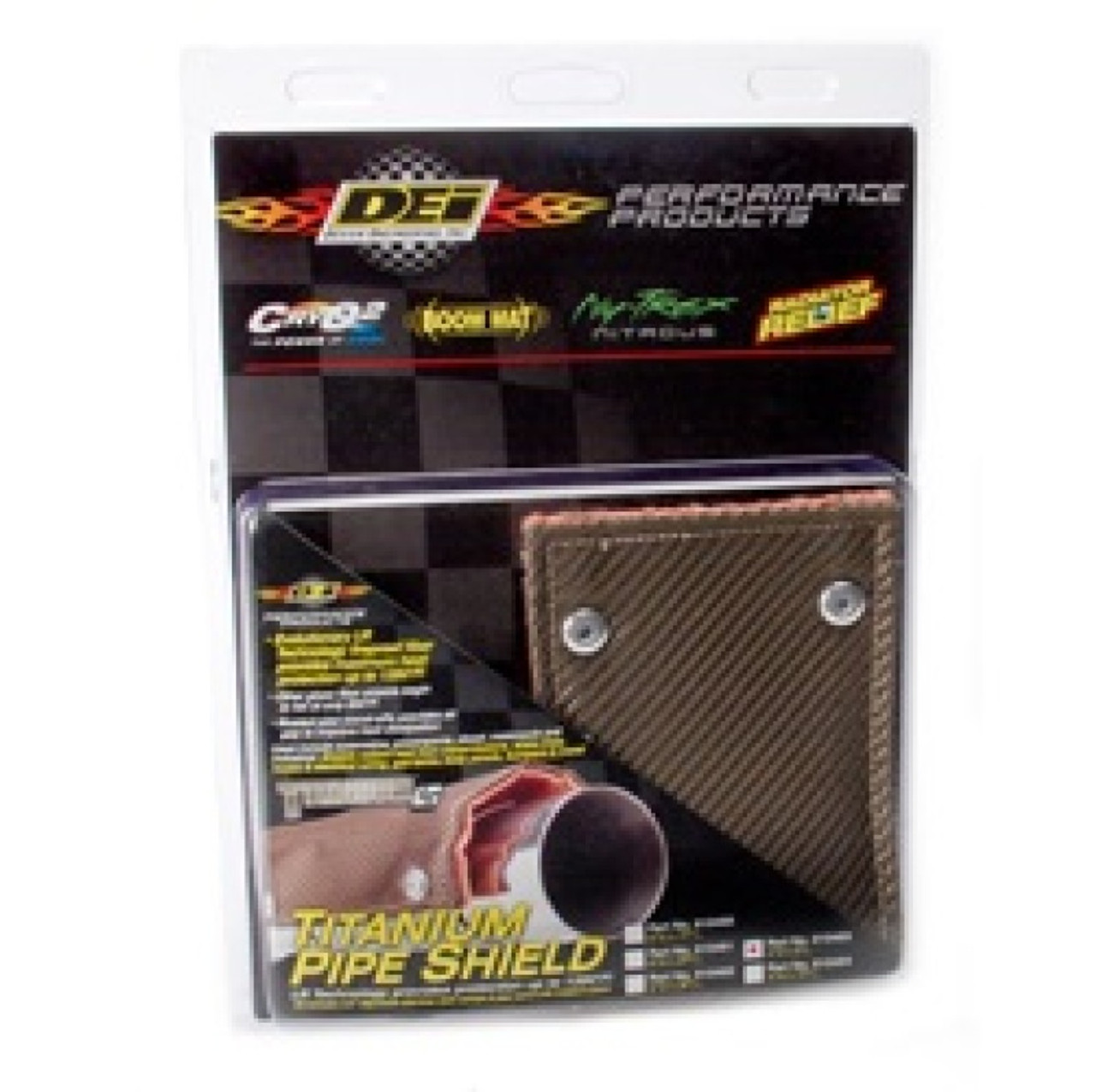 DEI Pipe Shield w/Stainless Steel Clamps - 4in x 8in - Titanium - 10453