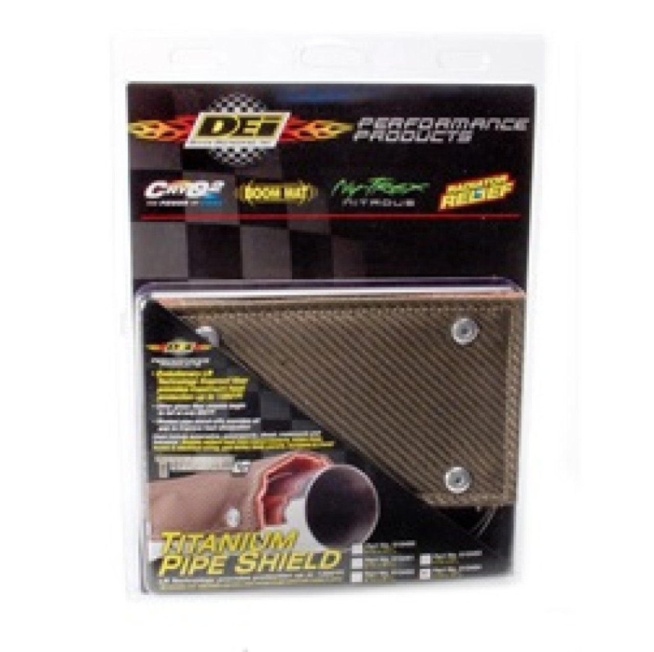 DEI Pipe Shield w/Stainless Steel Clamps - 4in x 12in - Titanium - 10454