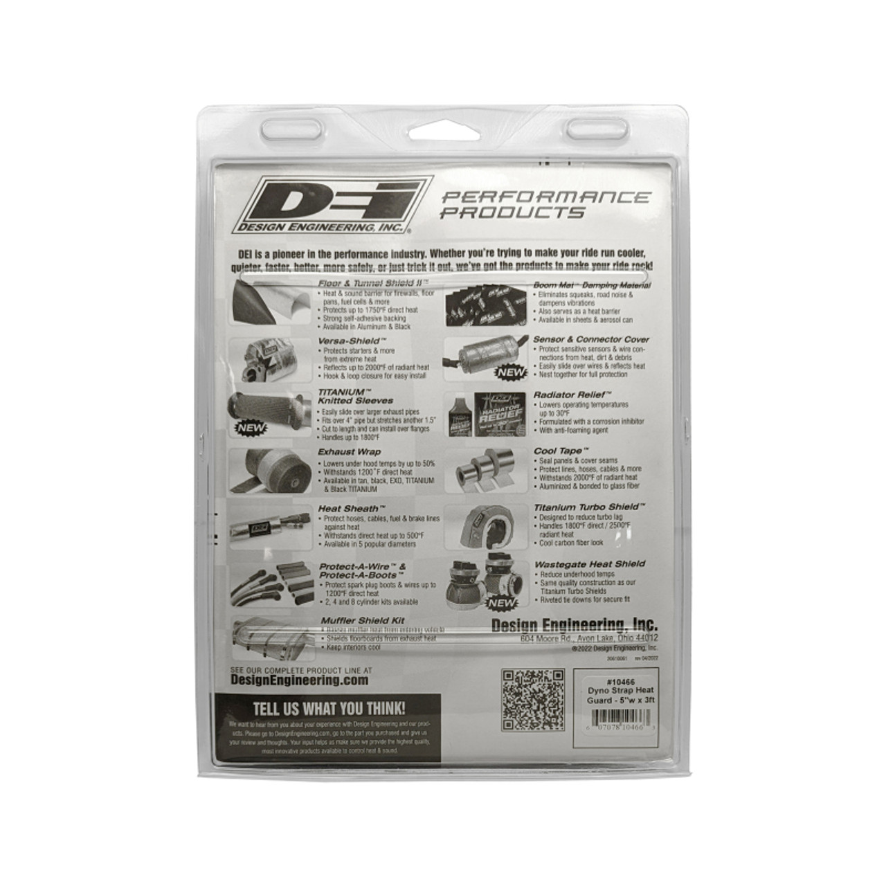 DEI Dyno Strap Heat Guard 5in w x 3ft - Aluminized - 10466