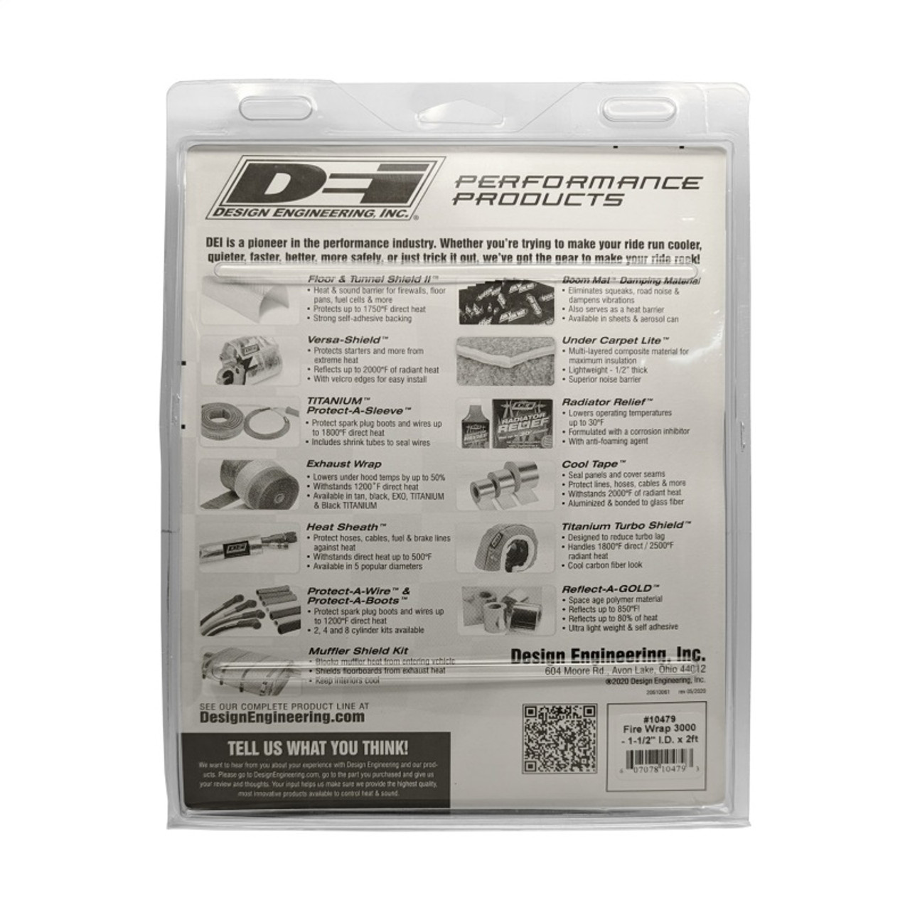 DEI Fire Wrap 3000 1-1/2in I.D. x 2ft - 10479