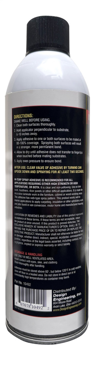 DEI Hi Temp Spray Adhesive 13.3 oz. Can (Aerosol) - 10492