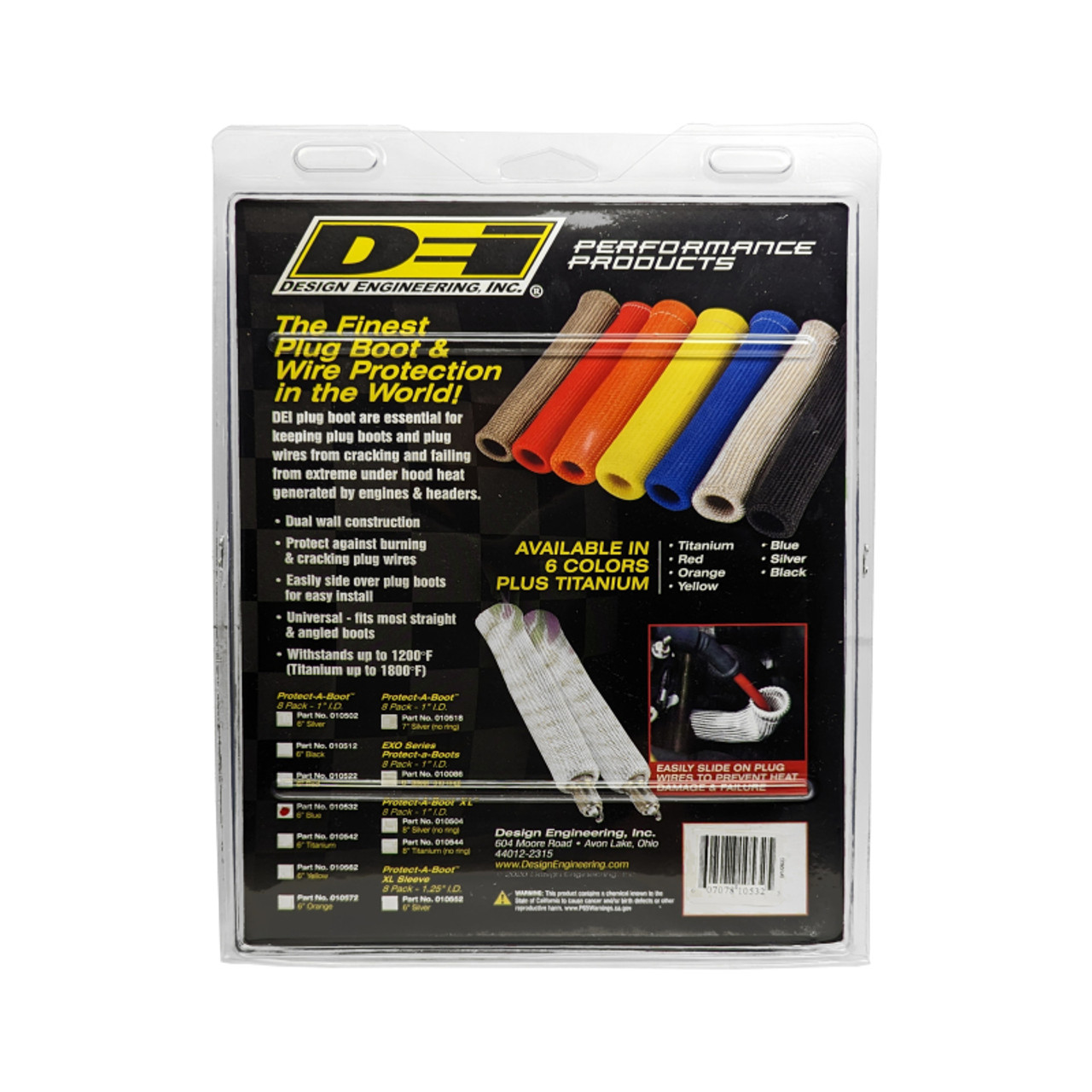 DEI Protect-A-Boot - 6in - 8-pack - Blue - 10532