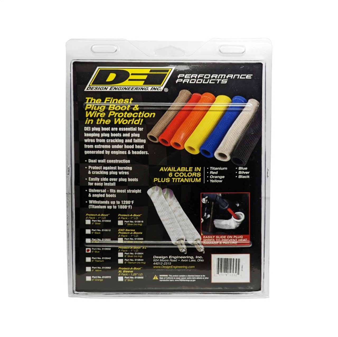 DEI Protect-A-Boot - 6in - 8-pack - Blue - 10532