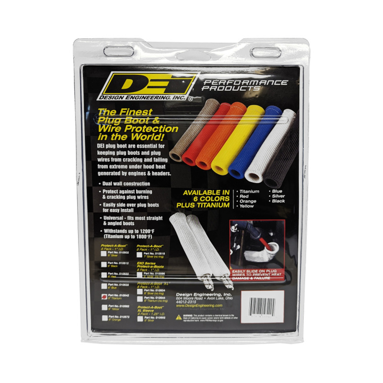 DEI Protect-A-Boot - 6in - 8-pack - Titanium - 10542