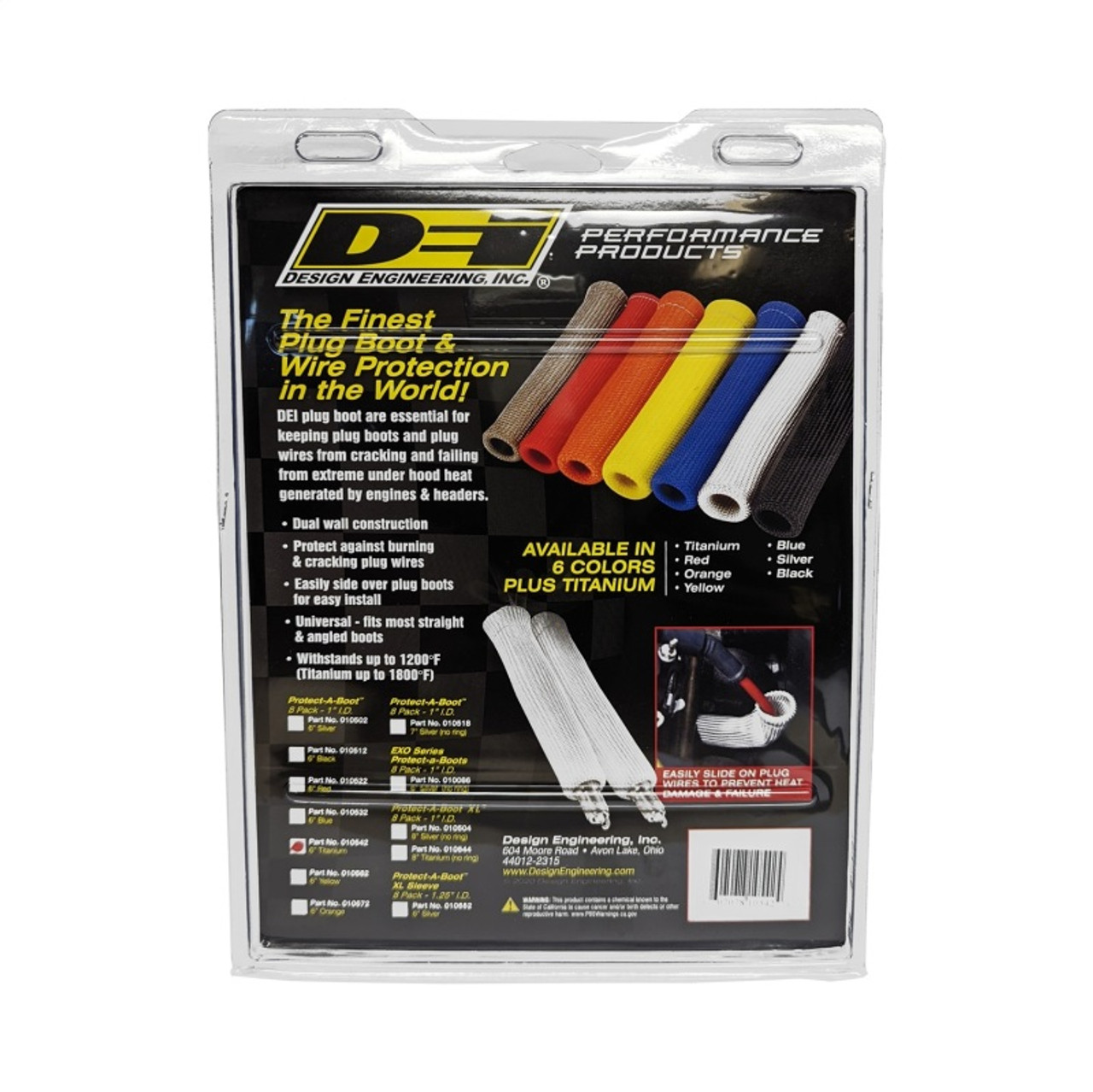DEI Protect-A-Boot - 6in - 8-pack - Titanium - 10542