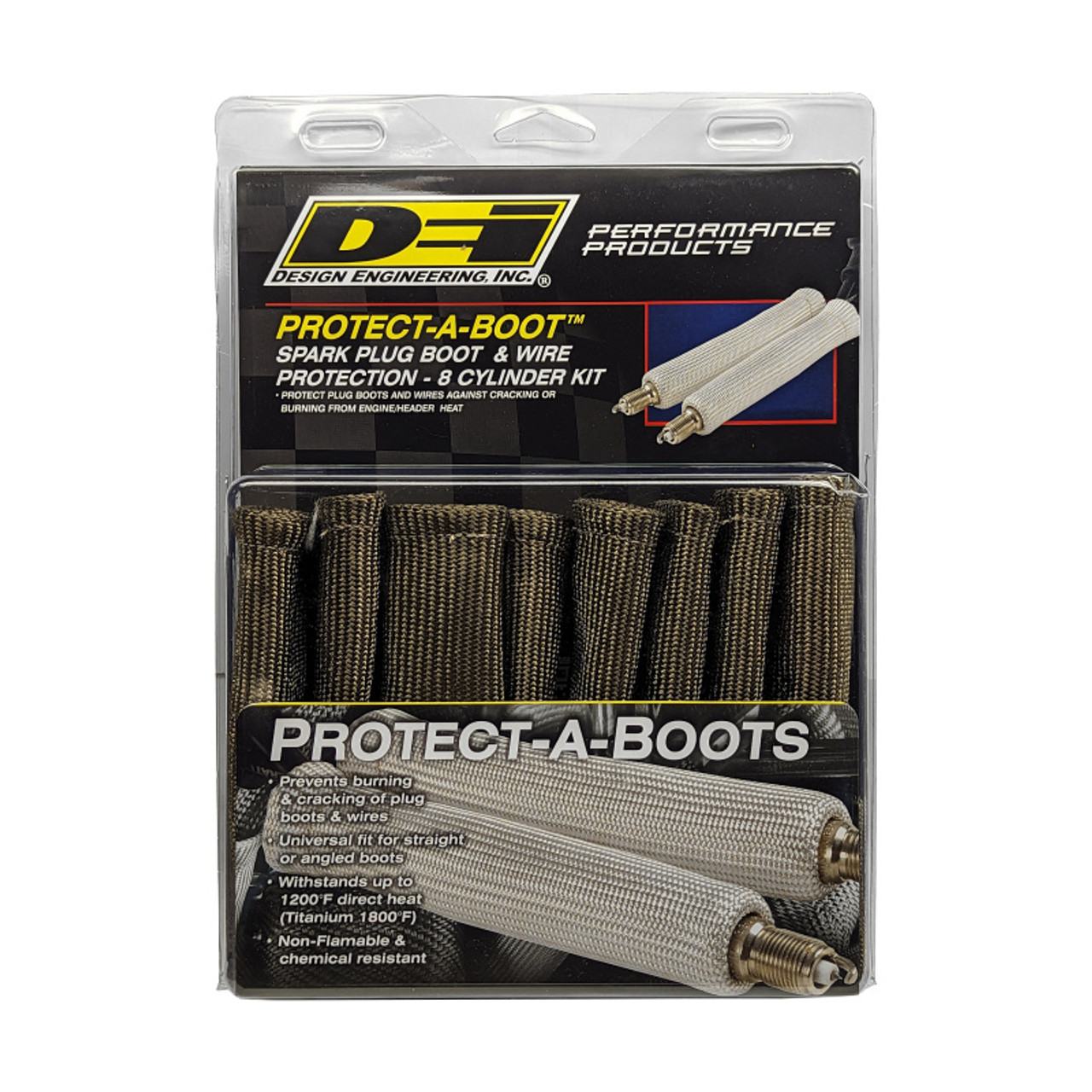 DEI Protect-A-Boot - 8in - 8-pack - No Ring - Titanium - 10544