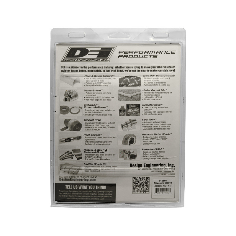 DEI Protect-A-Sleeve 1/2in ID x 3ft Universal - Titanium - 10590
