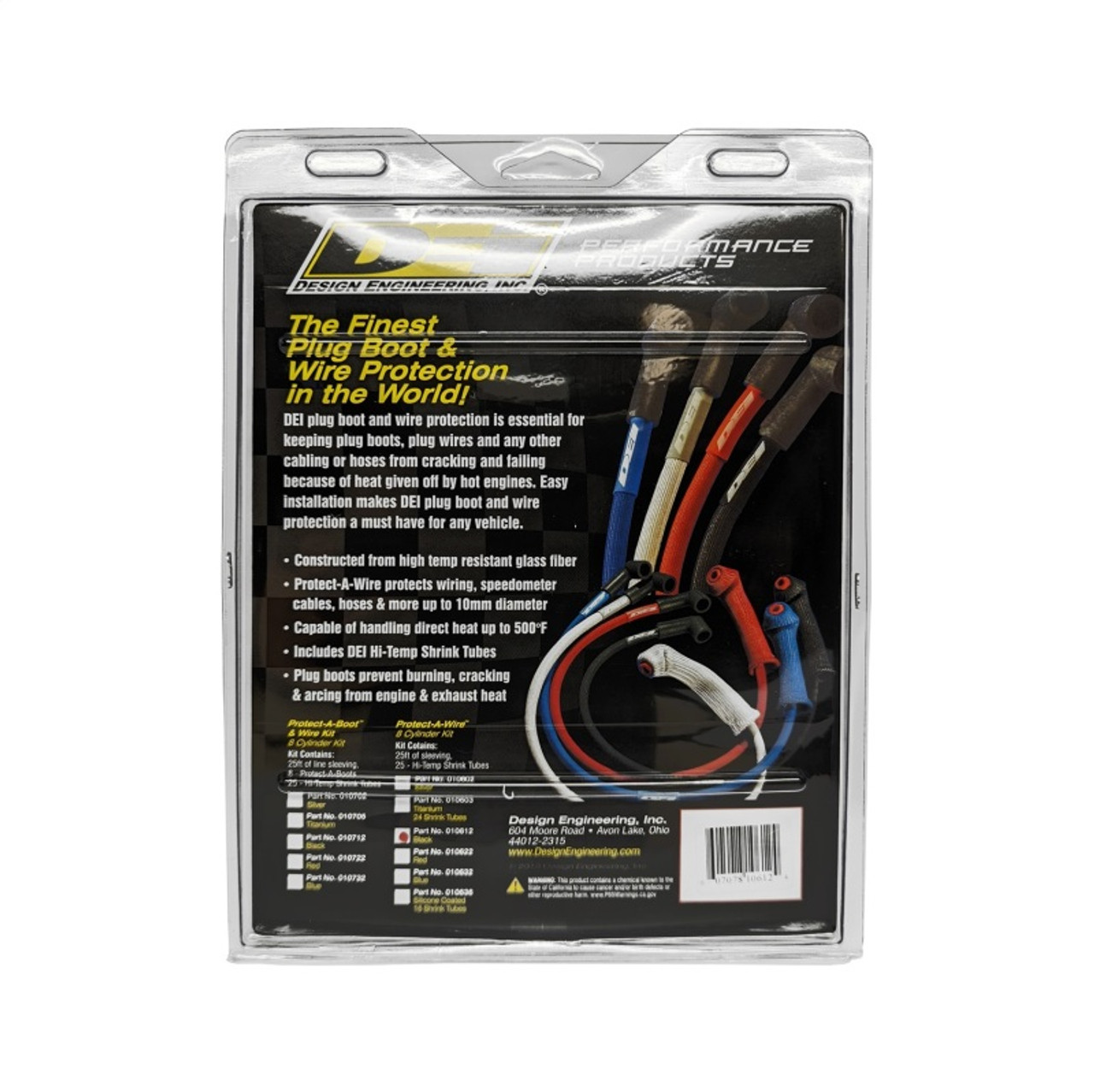 DEI Protect-A-Wire 8 Cylinder - Black - 10612