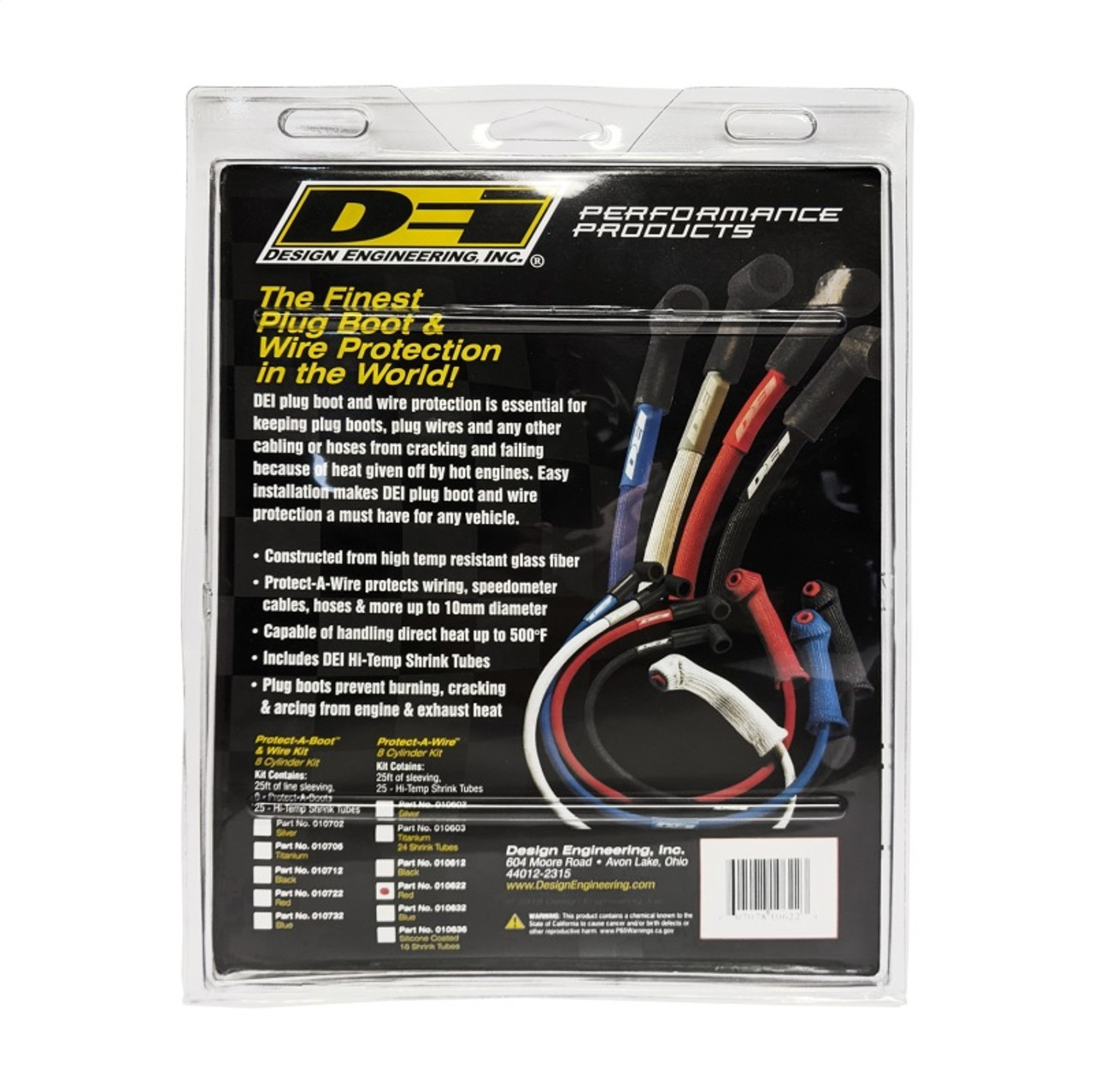 DEI Protect-A-Wire 8 Cylinder - Red - 10622