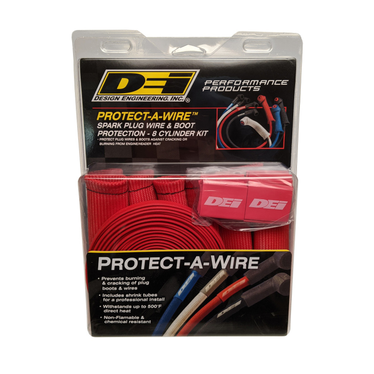 DEI Protect-A-Boot and Wire Kit 8 Cylinder - Red - 10722