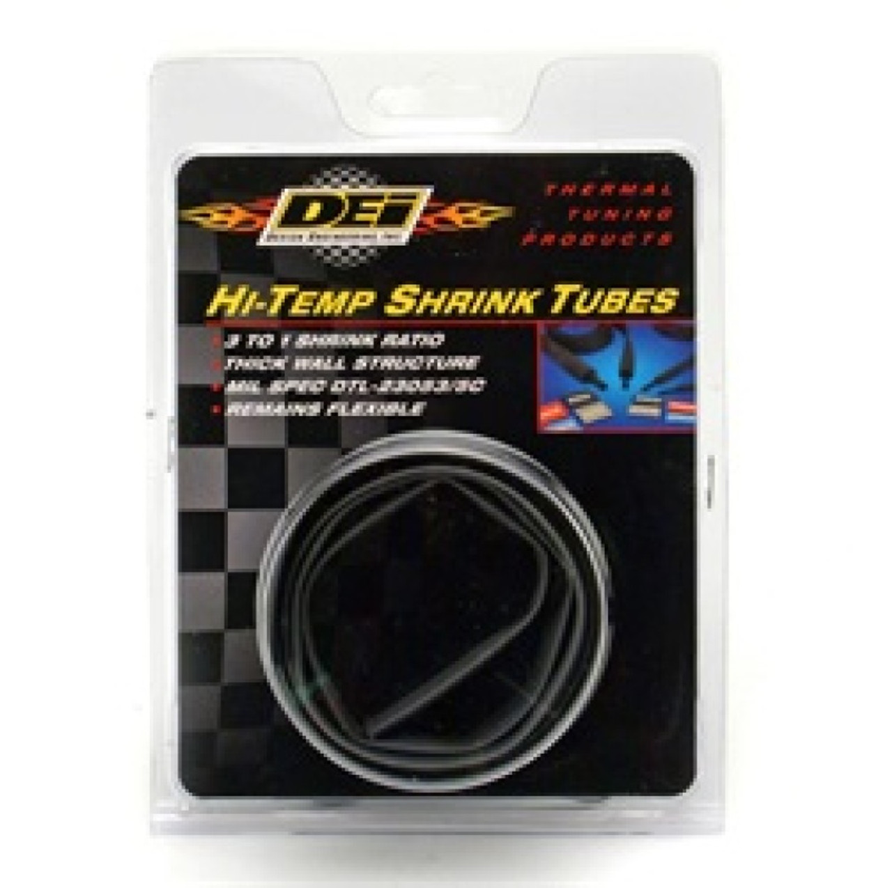 DEI Hi-Temp Shrink Tube 12mm x 4ft - Black - 10833