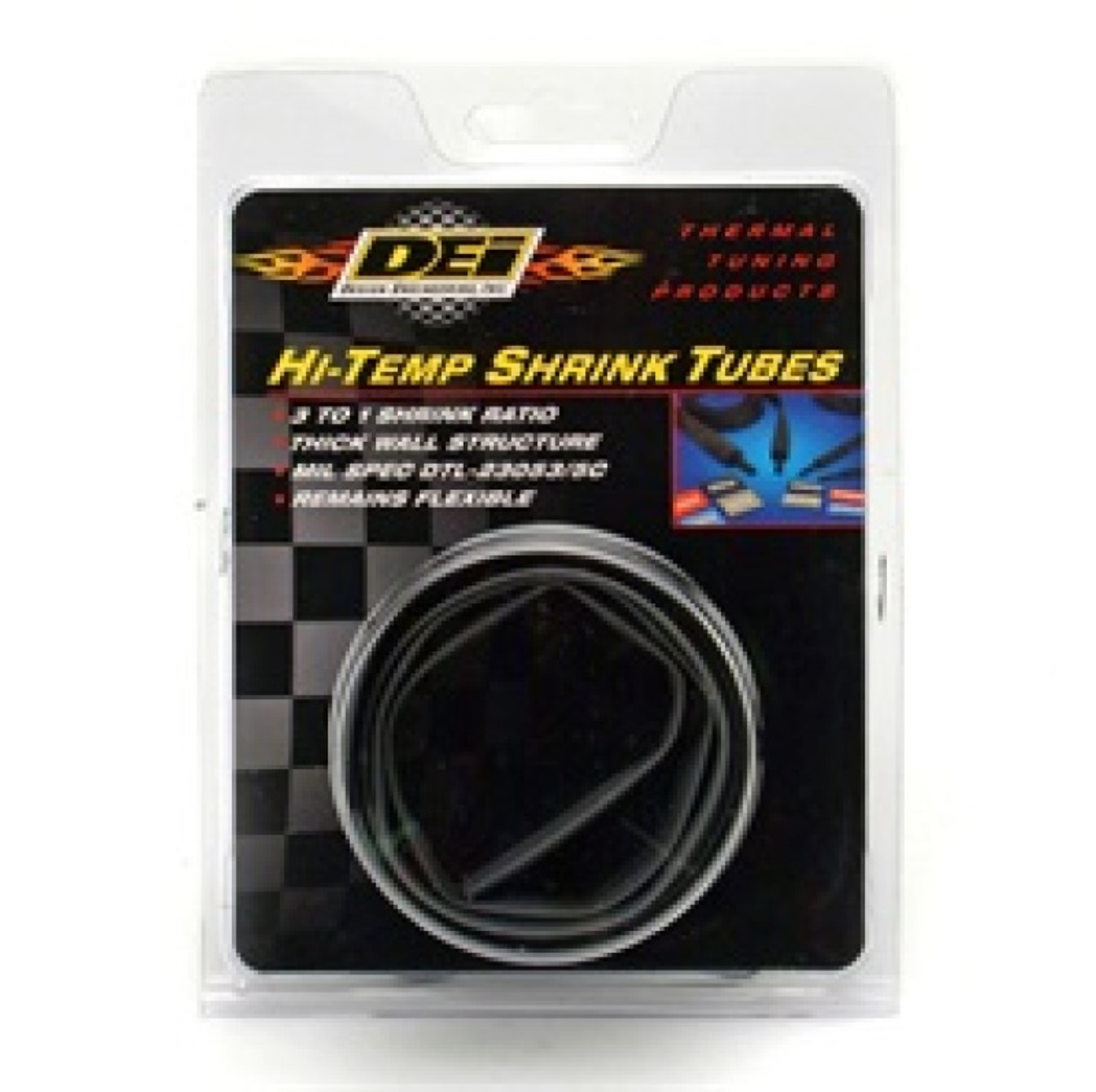 DEI Hi-Temp Shrink Tube Kit - 9/12/18/24mm x 2ft - Black - 10836