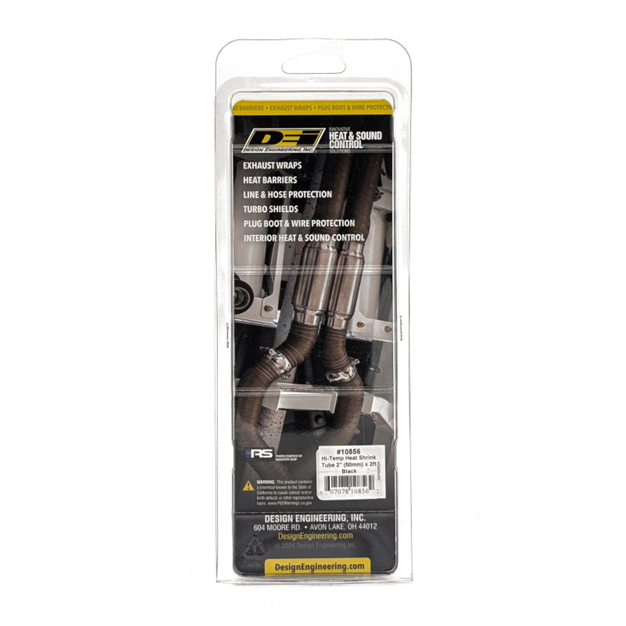 DEI Hi-Temp Shrink Tube 2in (50mm) x 2ft - Black - 10856