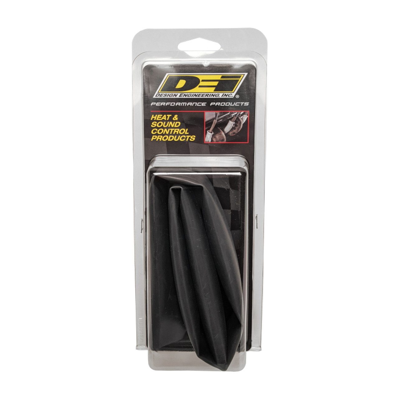 DEI Hi-Temp Shrink Tube 19mm (3/4in) x 2ft w/Adhesive - Black - 10858