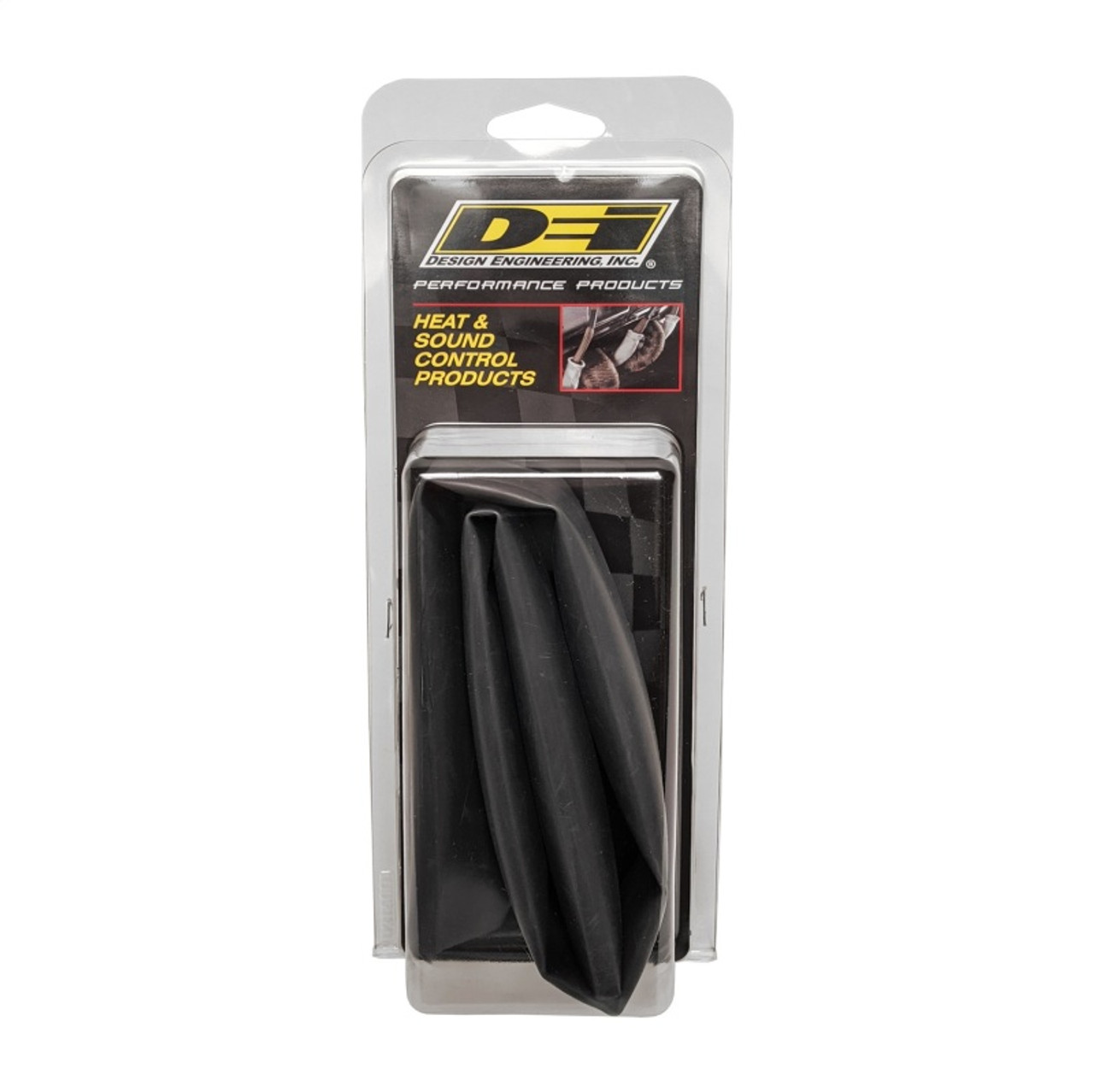 DEI Hi-Temp Shrink Tube 19mm (3/4in) x 2ft w/Adhesive - Black - 10858