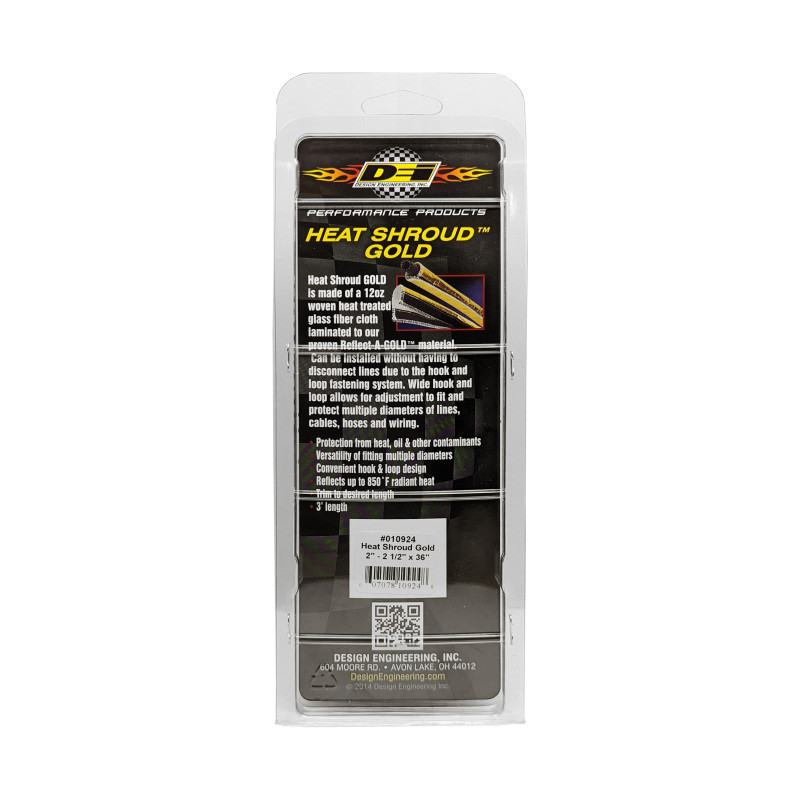 DEI Heat Shroud Gold 2in to 2.5in x 36in - 10924