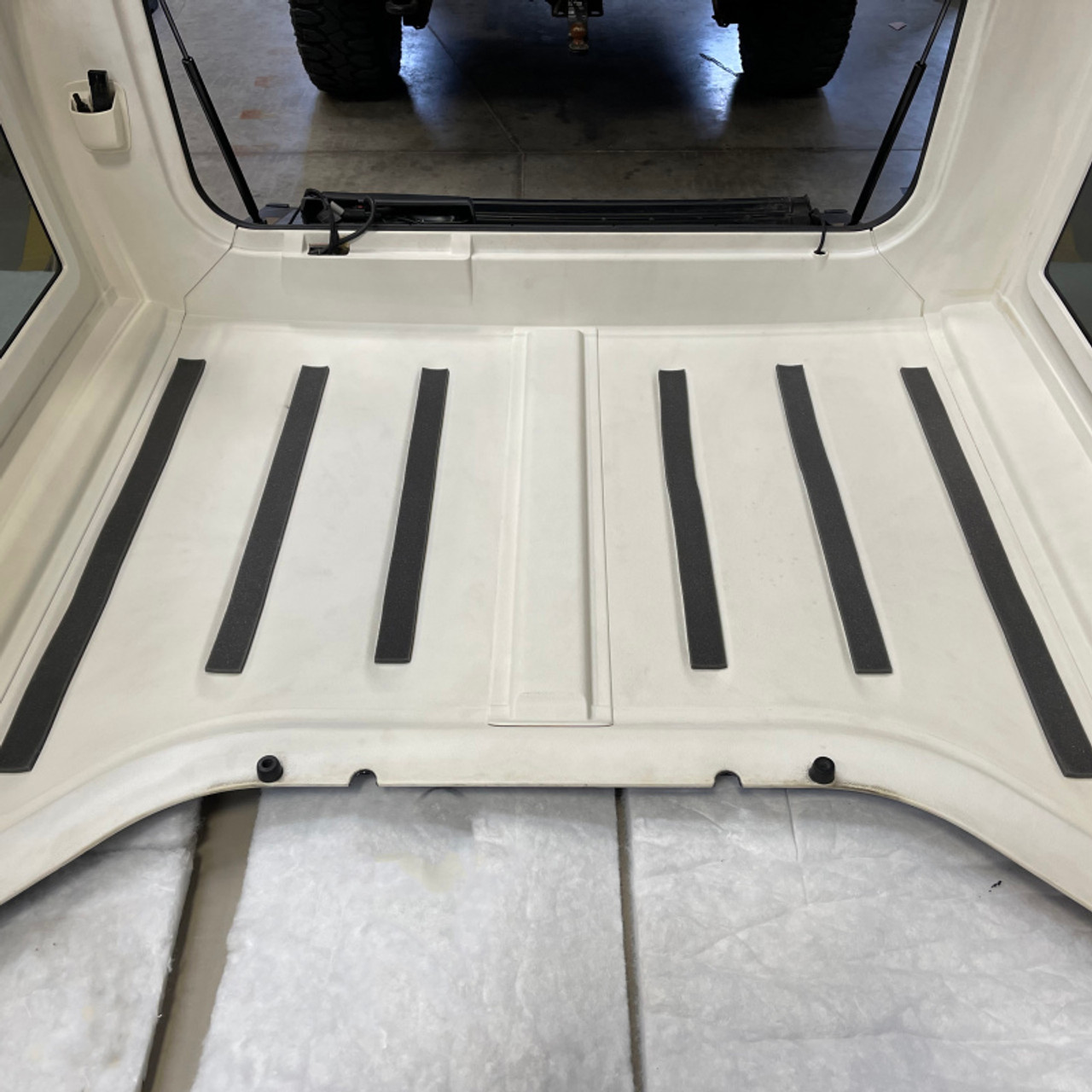 DEI 11-18 Jeep Wrangler JK 2-Door Boom Mat Headliner - 4 Piece - White - 50142