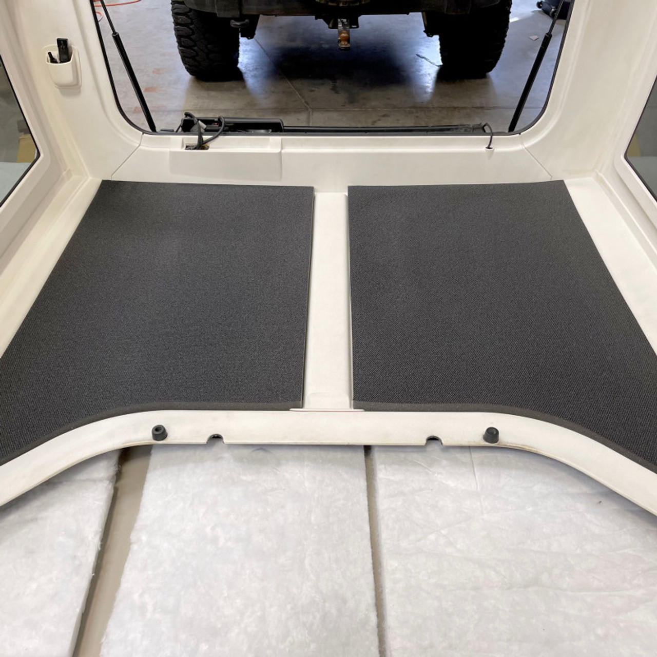 DEI 11-18 Jeep Wrangler JK 2-Door Boom Mat Headliner - 4 Piece - White - 50142