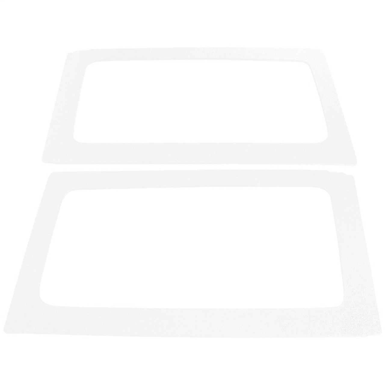 DEI 11-18 Jeep Wrangler JK 2-Door Boom Mat Rear Side Window Trim - 2 Piece - White - 50154