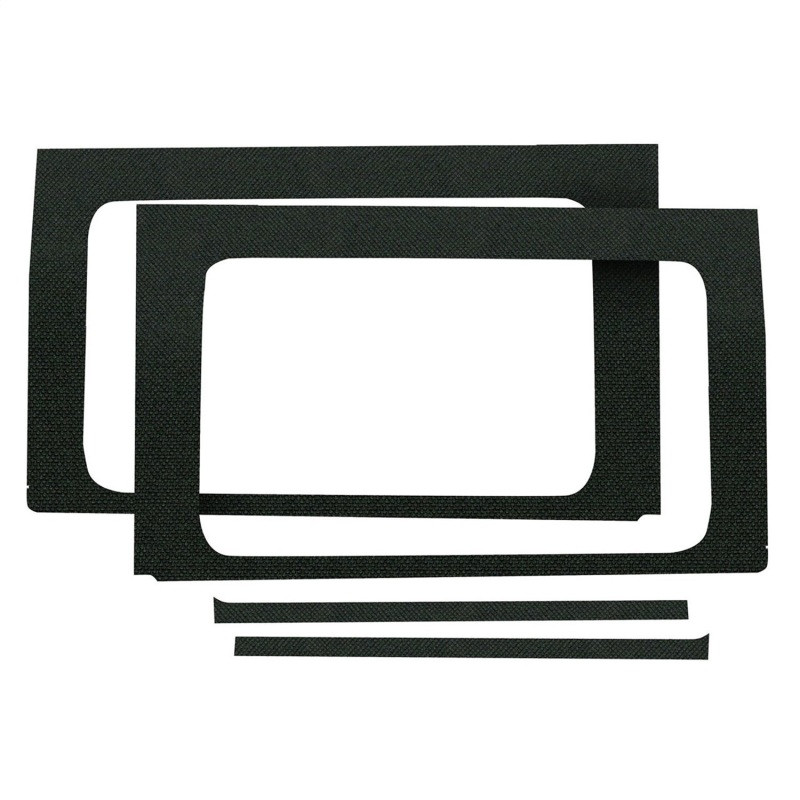DEI 18-23 Jeep Wrangler JL 4-Door Boom Mat Rear Side Window Trim - 4 Piece - Black - 50173