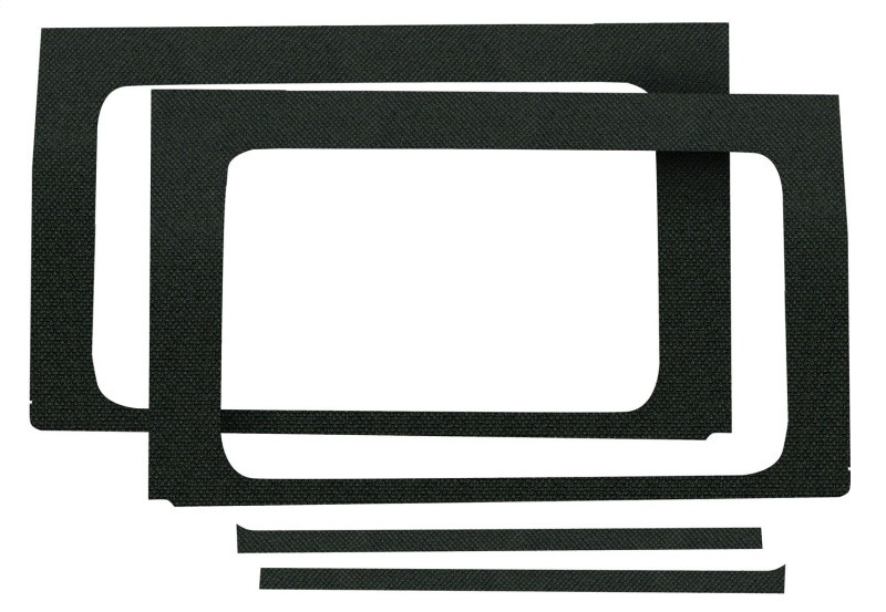 DEI 18-23 Jeep Wrangler JL 4-Door Boom Mat Rear Side Window Trim - 4 Piece - Black - 50173