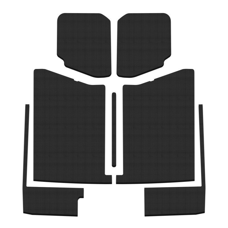 DEI 20-22 Jeep Gladiator JT 4-Door Boom Mat Complete Headliner Kit - 7 Piece - Black - 50183