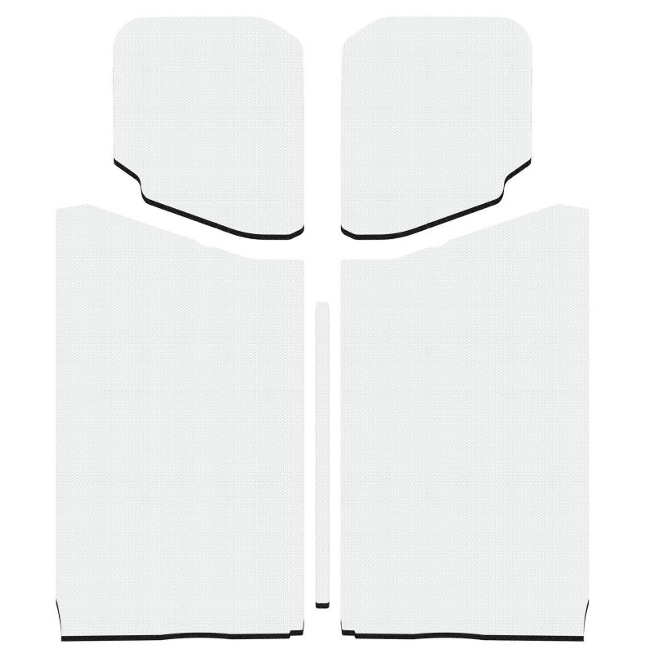 DEI 18-23 Jeep Wrangler JL 2-Door Boom Mat Headliner - 5 Piece - White - 50190