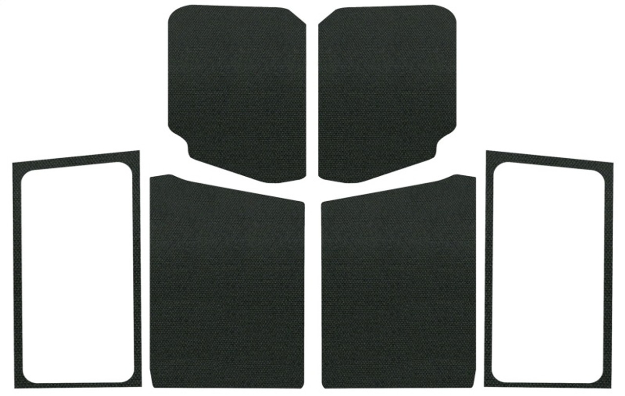 DEI 18-23 Jeep Wrangler JL 2-Door Boom Mat Complete Headliner Kit - 7 Piece - Black - 50280
