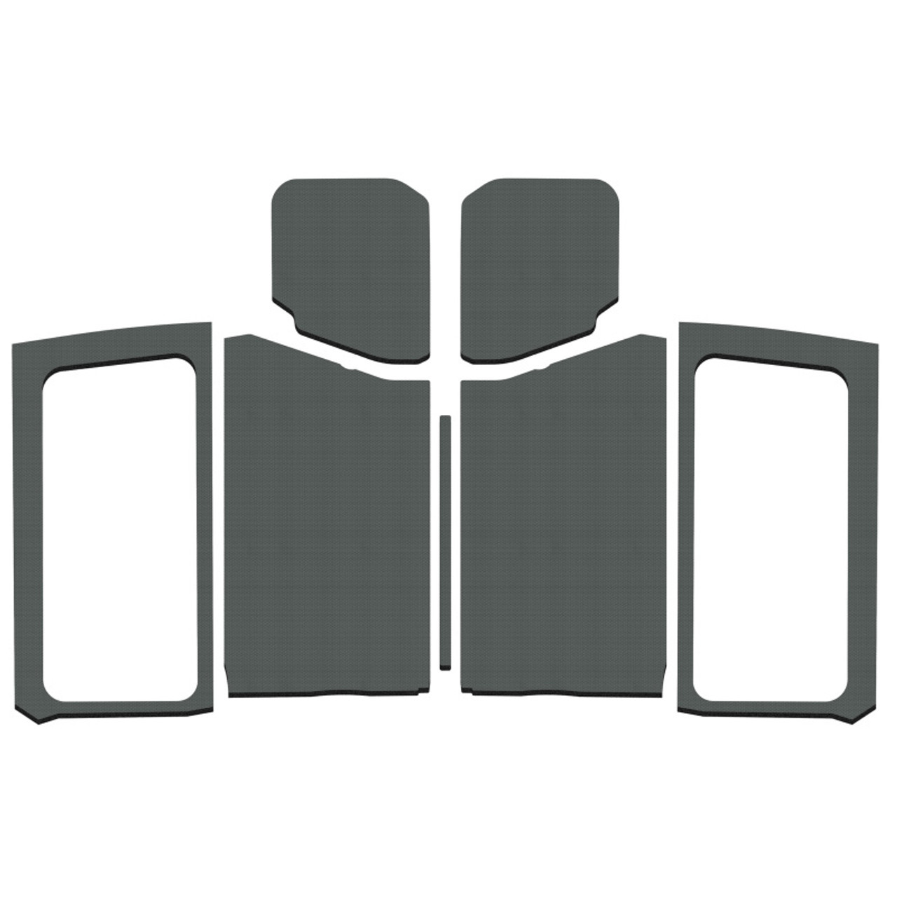 DEI 18-23 Jeep Wrangler JL 2-Door Boom Mat Complete Headliner Kit - 7 Piece - White - 50281