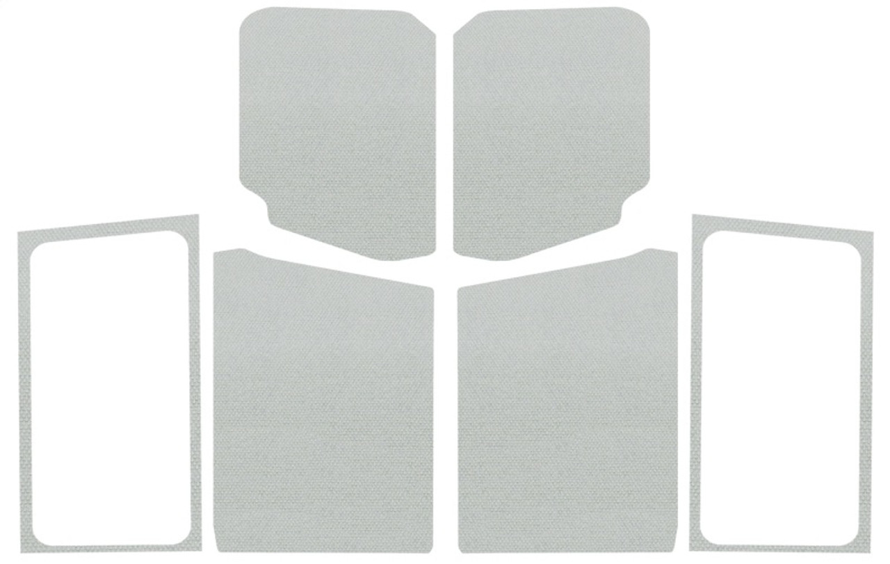 DEI 18-23 Jeep Wrangler JL 2-Door Boom Mat Complete Headliner Kit - 7 Piece - White - 50281
