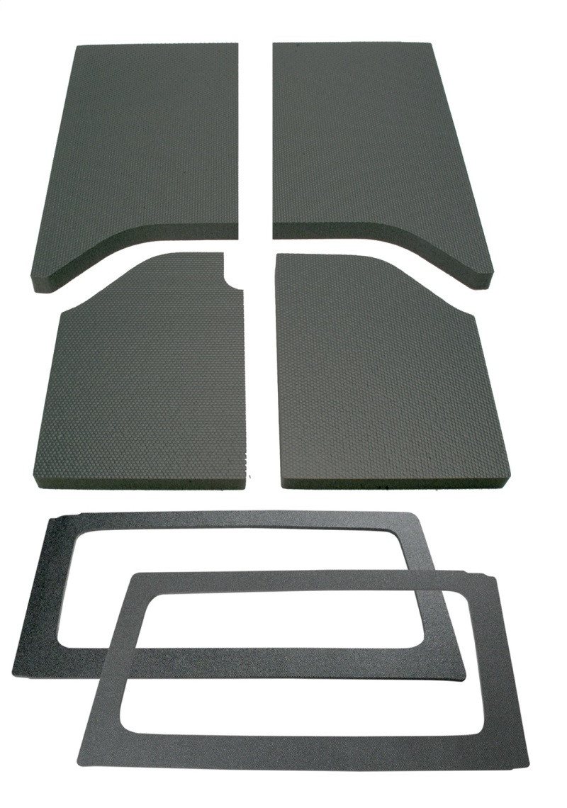 DEI 11-18 Jeep Wrangler JK 2-Door Boom Mat Complete Headliner Kit - 6 Piece - Gray - 50286