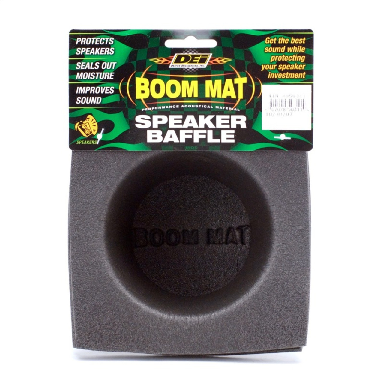 DEI Speaker Baffles 5.25in Round 6.5in Wide 6.5 Height 4in Deep Pair - 50320
