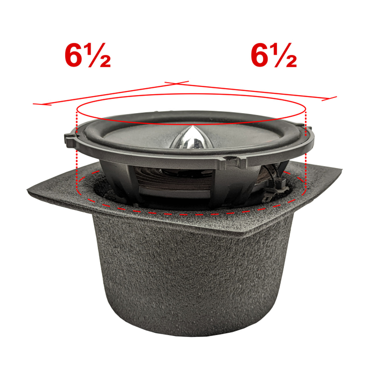 DEI Speaker Baffles 6-1/2in Round Slim Pair - 50331