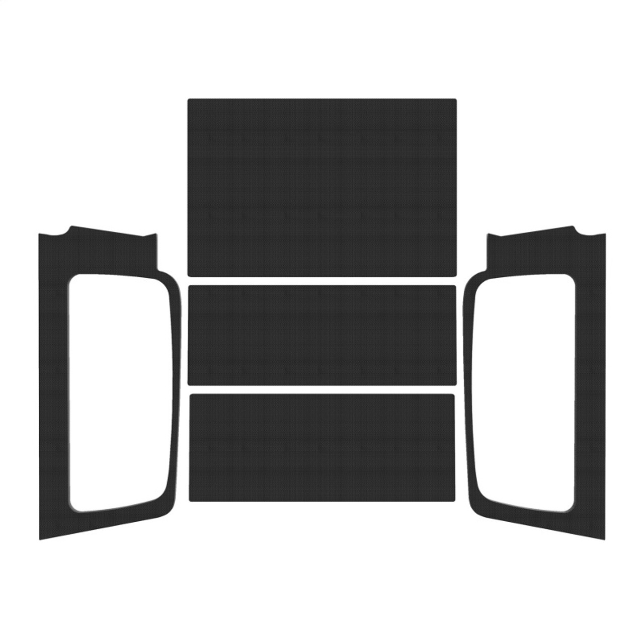 DEI 04-06 Jeep Wrangler LJ Unliminted Headliner Complete Kit - Black - 50601