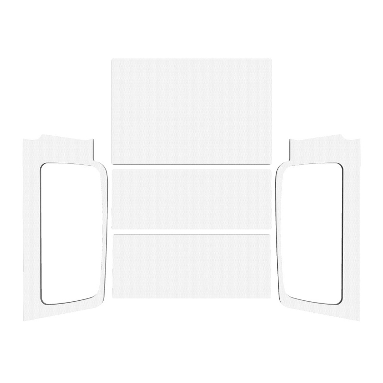 DEI 04-06 Jeep Wrangler LJ Unliminted Headliner Complete Kit - White - 50602