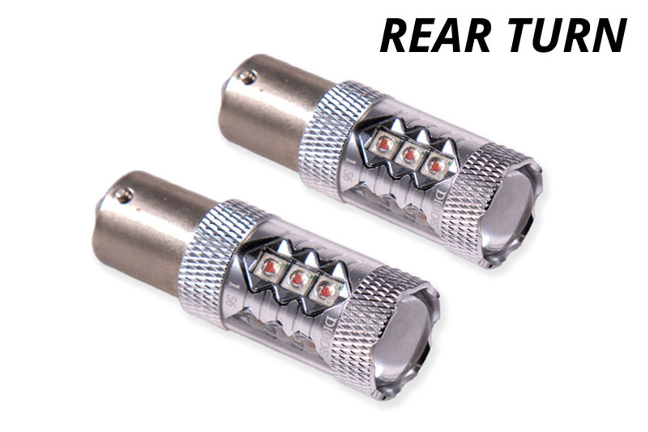 Diode Dynamics 1156 LED Bulb HP48 LED - Red (Pair) - DD0005P