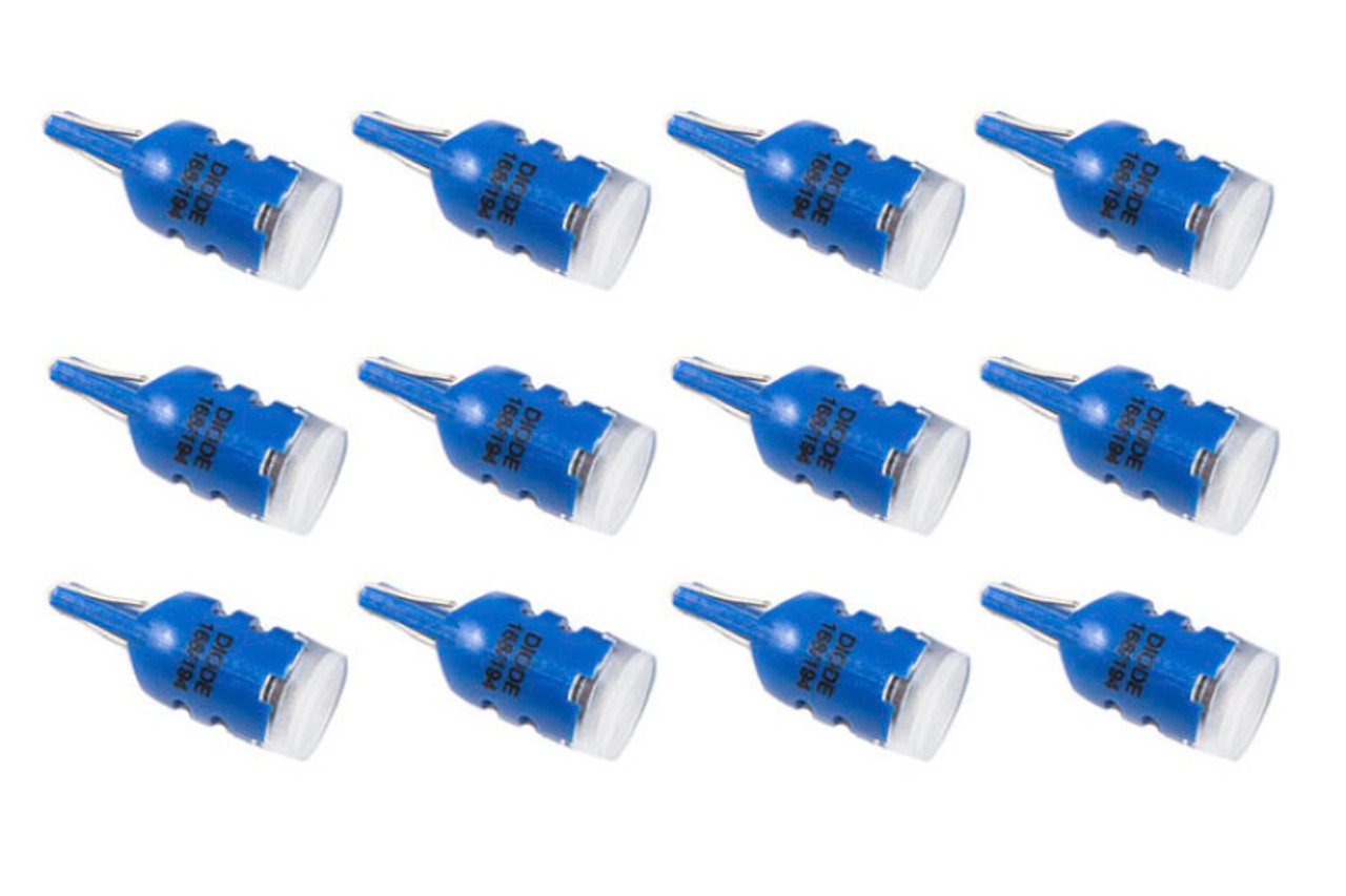 Diode Dynamics 194 LED Bulb HP5 LED - Blue Set of 12 - DD0026TW