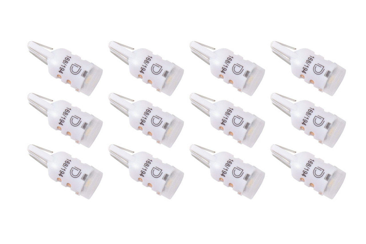 Diode Dynamics 194 LED Bulb HP5 LED Natural - White Set of 12 - DD0028TW