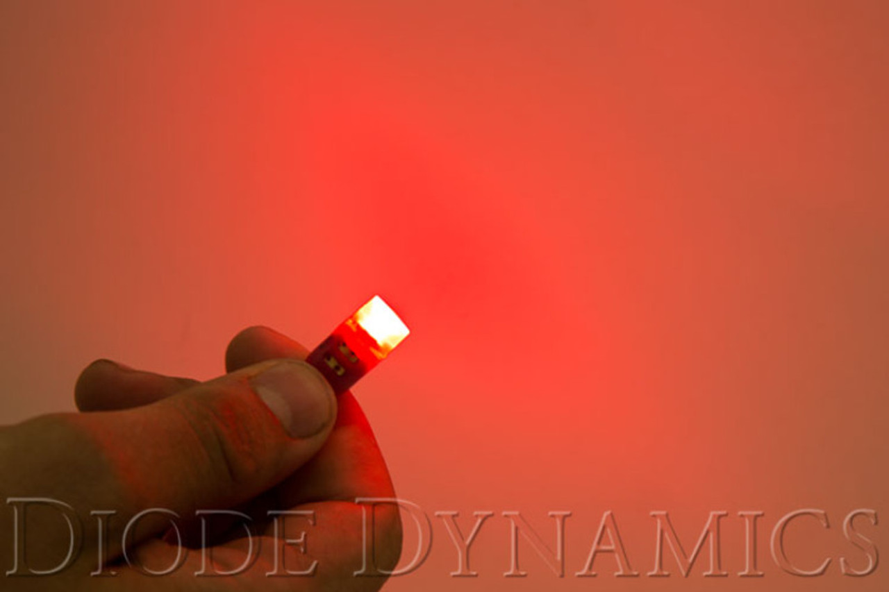 Diode Dynamics 194 LED Bulb HP5 - Red (five) - DD0030F