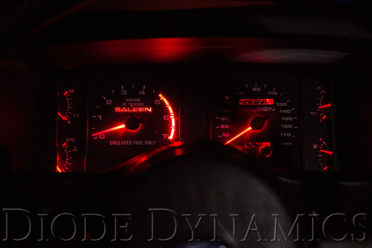 Diode Dynamics 194 LED Bulb HP5 LED - Red Set of 12 - DD0030TW