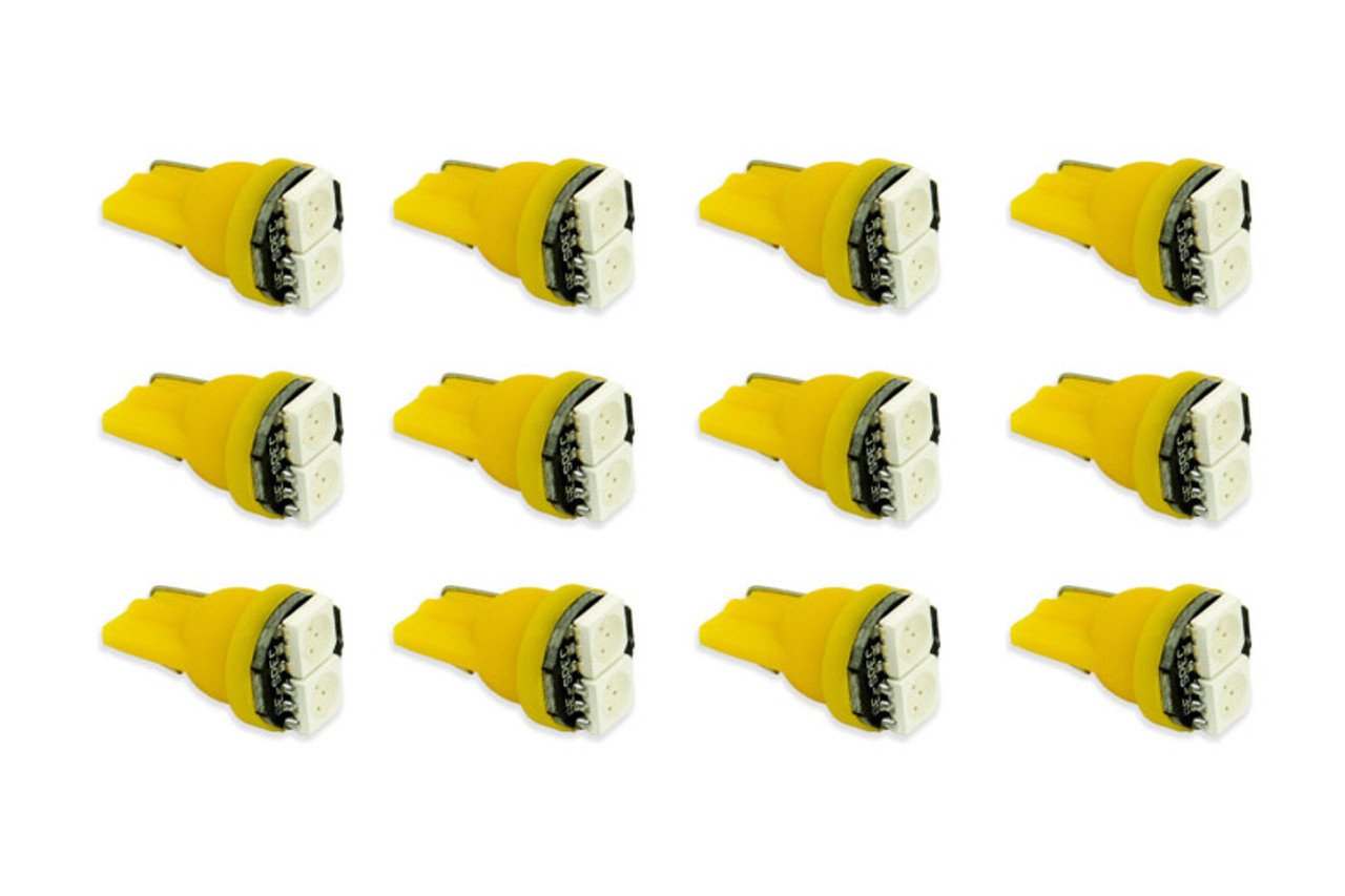 Diode Dynamics 194 LED Bulb SMD2 LED - Amber Set of 12 - DD0032TW