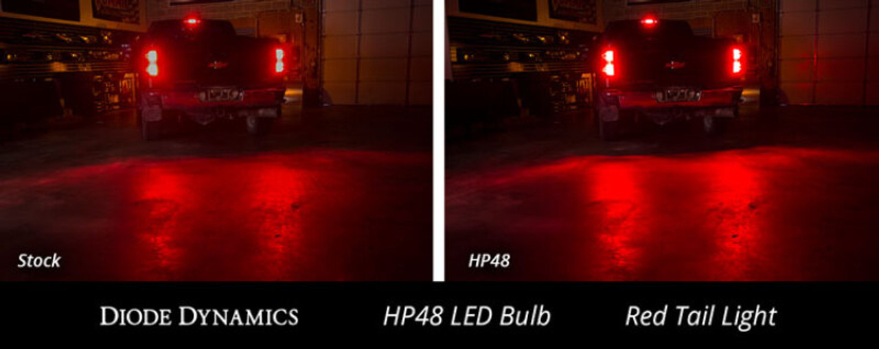 Diode Dynamics 3157 LED Bulb HP48 LED - Red (Single) - DD0056S