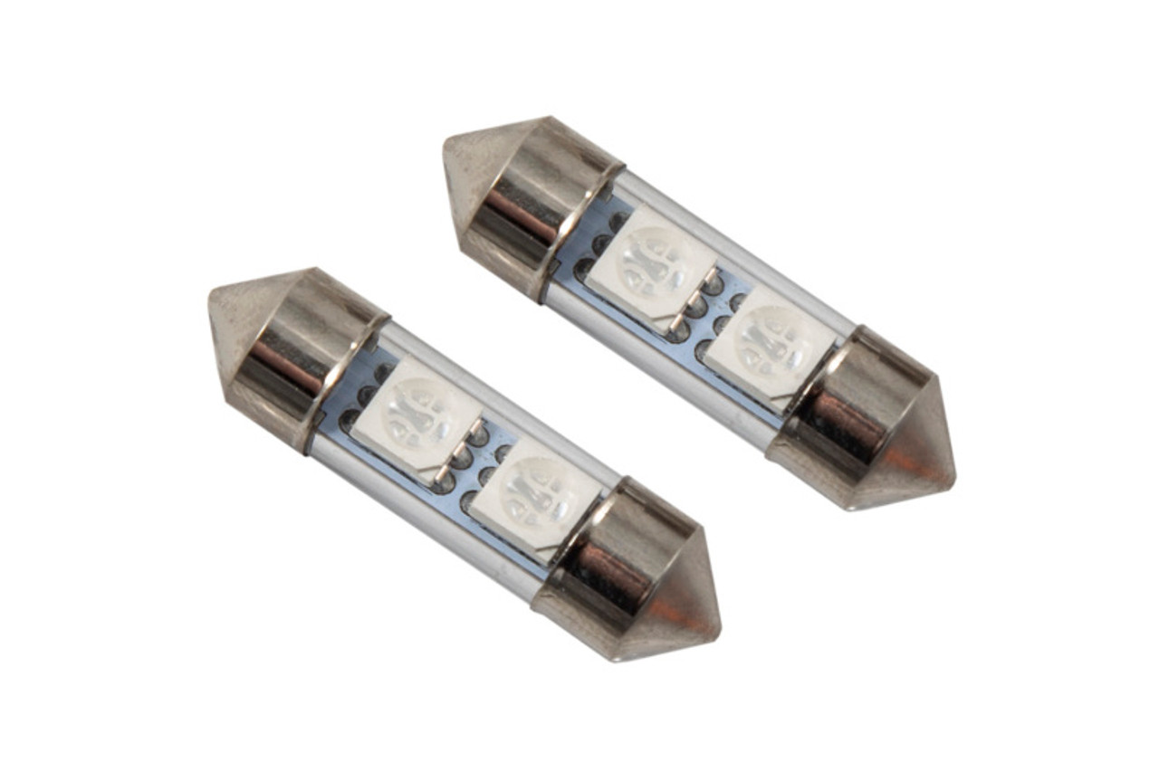 Diode Dynamics 31mm SMF2 LED Bulb - Green (Pair) - DD0068P